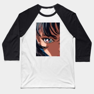 Anime Eyes - See Through - AI Baseball T-Shirt